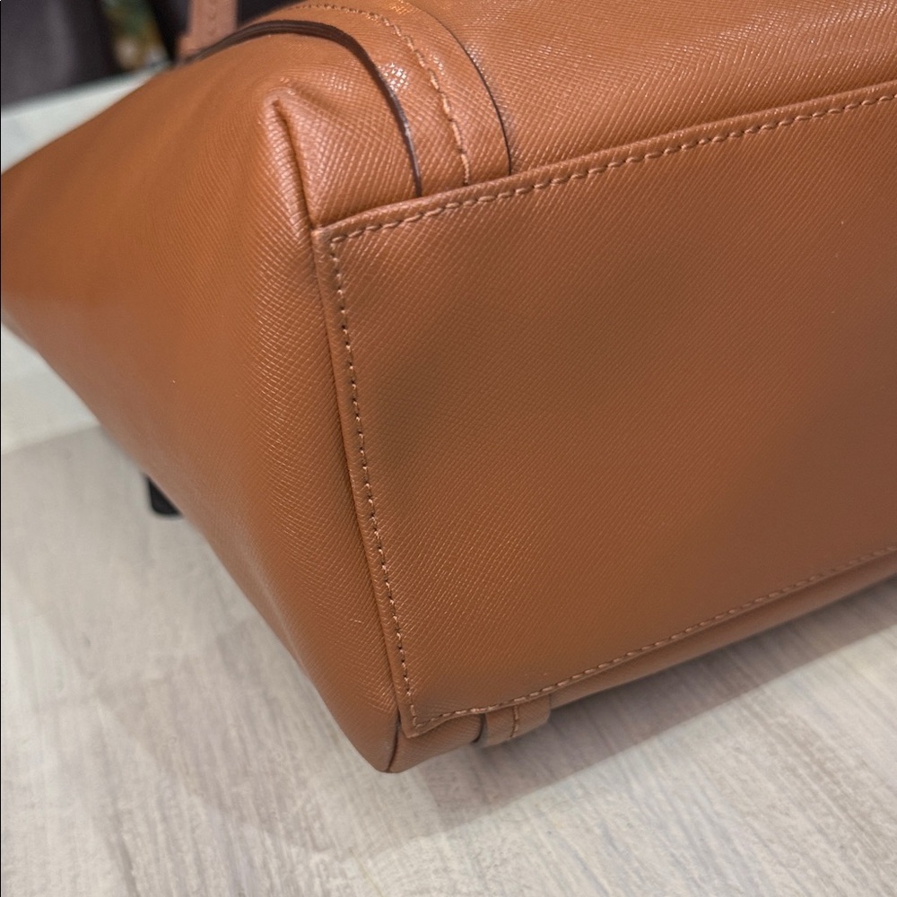 Coach Tan Leather Tote/Crossbody Bag - Picture 10 of 14